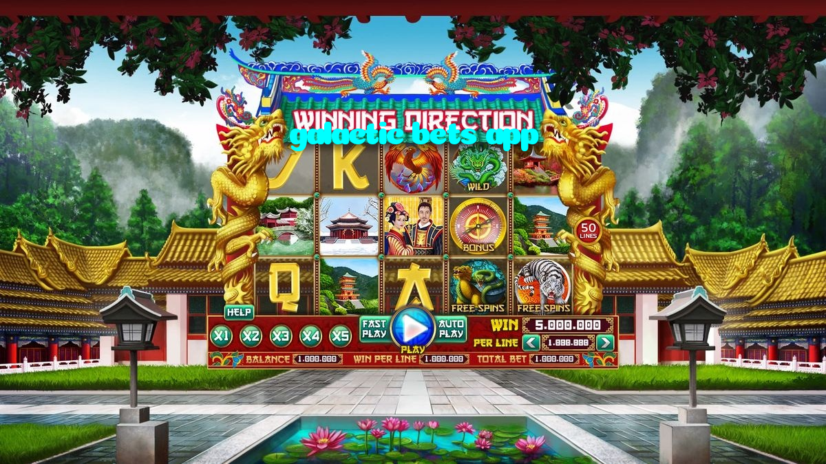 galactic bets app casino presented on mobile device in Pakistan with slots and live games